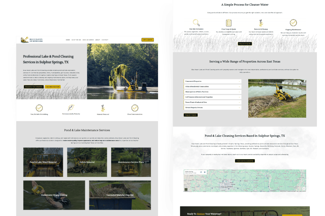 Blue Haven Website